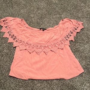 Off shoulder crop top